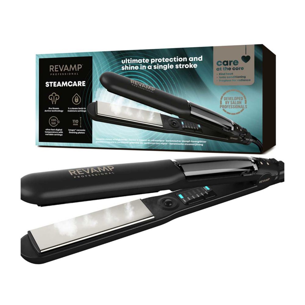 REVAMP Steamcare Ceramic Hair Straightener