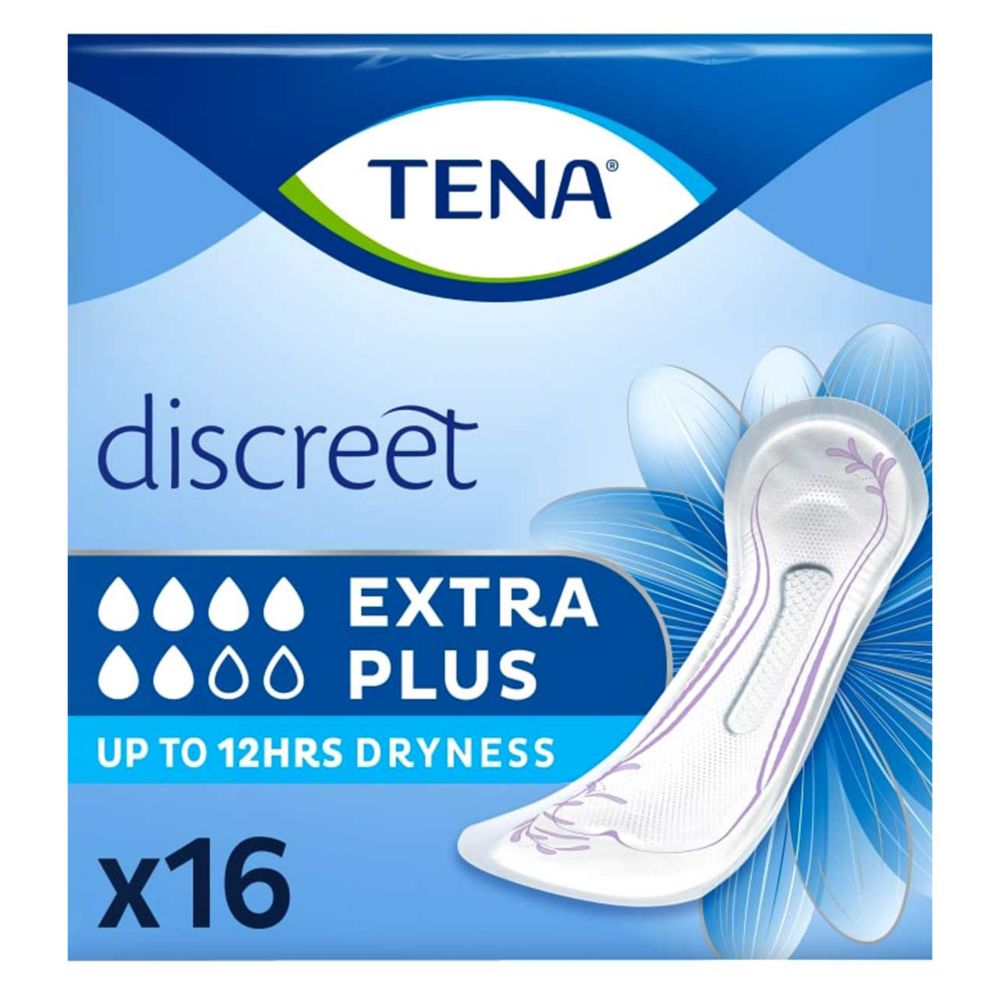 TENA Discreet Extra Plus Incontinence Pads for Bladder Weakness 16pk