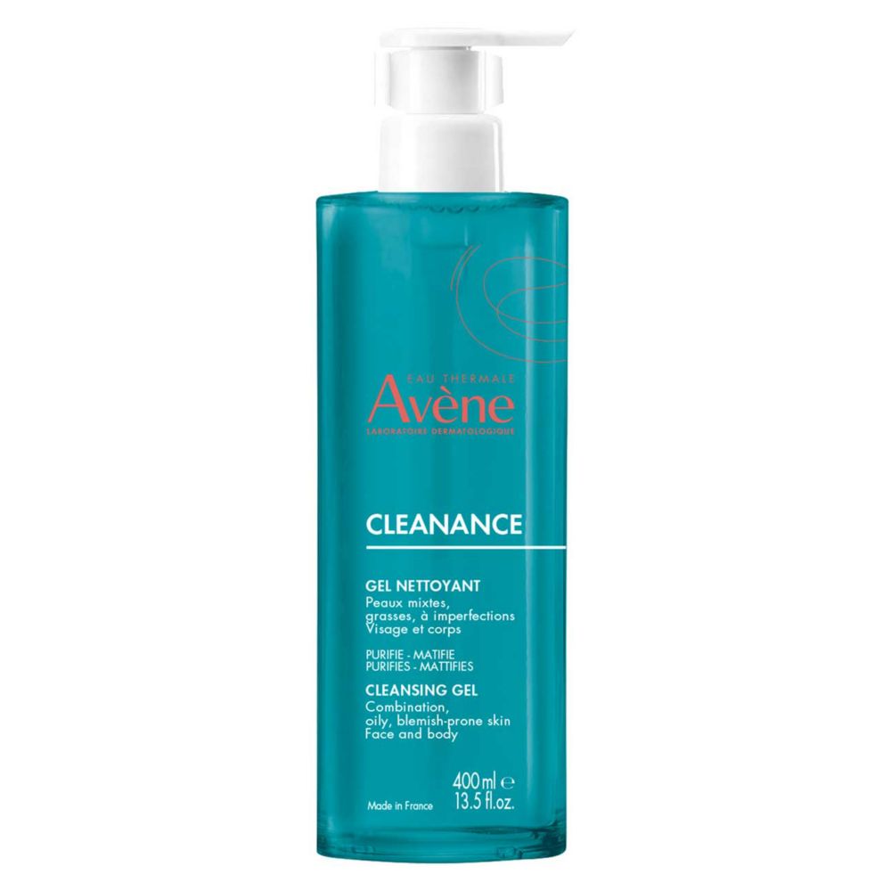 Avène Cleanance Cleansing Gel Cleanser for Oily, Blemish-Prone Skin 400ml