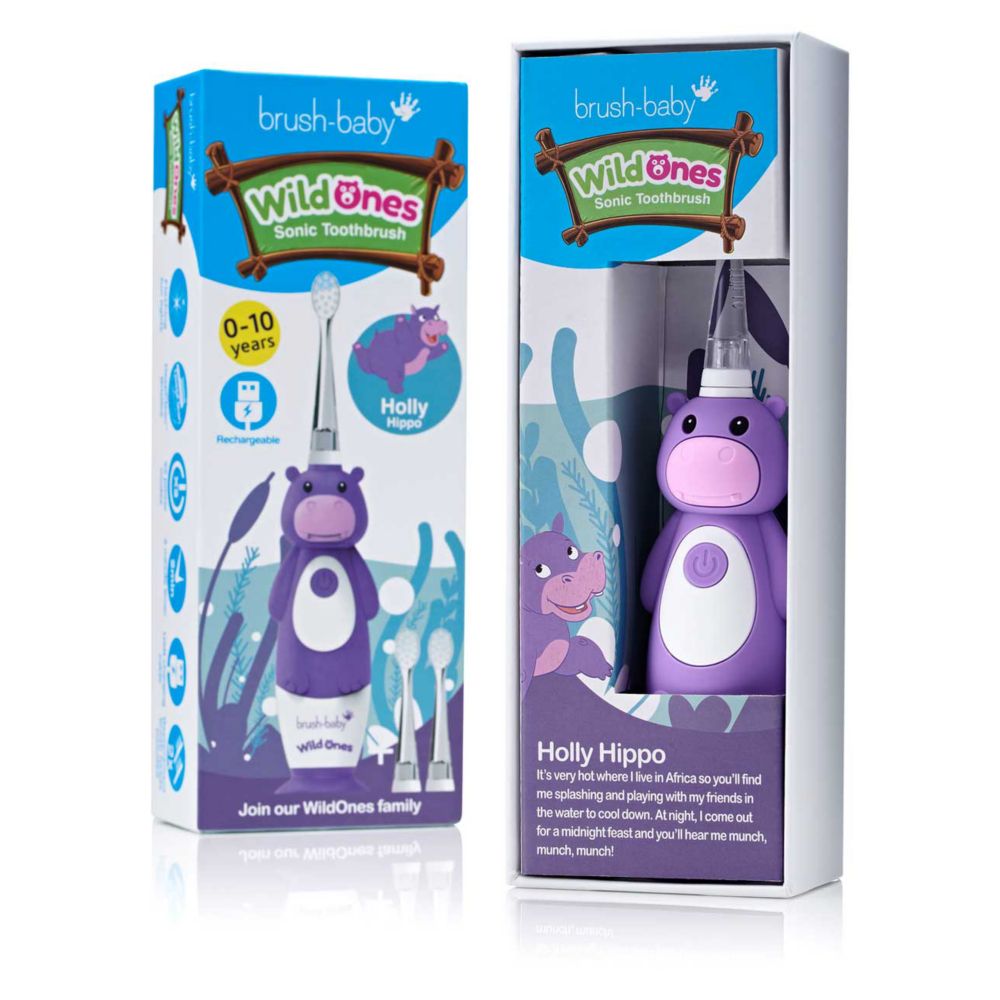 WildOnes rechargeable sontbrush hippo