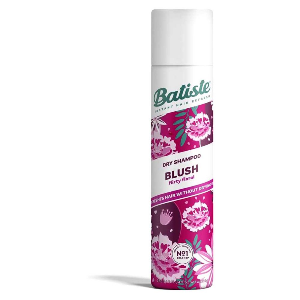 Batiste Dry Shampoo Blush, Flirty Floral Fragrance Dry Hair Shampoo, 350ml