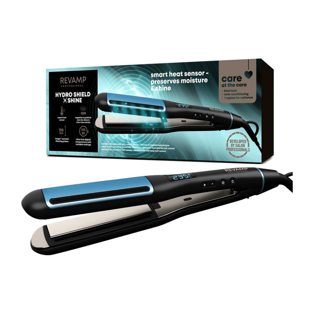 REVAMP Hydro Shield X Shine Ceramic Hair Straightener