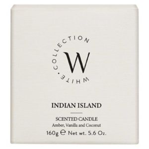 The White Collection Indian Island Candle 160g