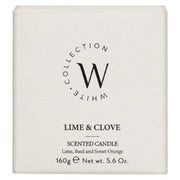 The White Collection Lime & Clove Candle 160g