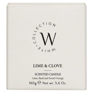 The White Collection Lime & Clove Candle 160g