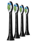 Philips Sonicare Optimal White Replacement Toothbrush Brush Heads (Black) 4 Pack
