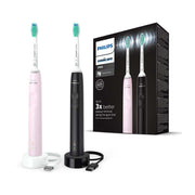 Philips Sonicare Electric Toothbrush Dual Pack 3100 Sugar Rose and Black HX3675/15