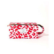 The Flat Lay Co. Open Flat Box Makeup Bag in Pink Leopard Print