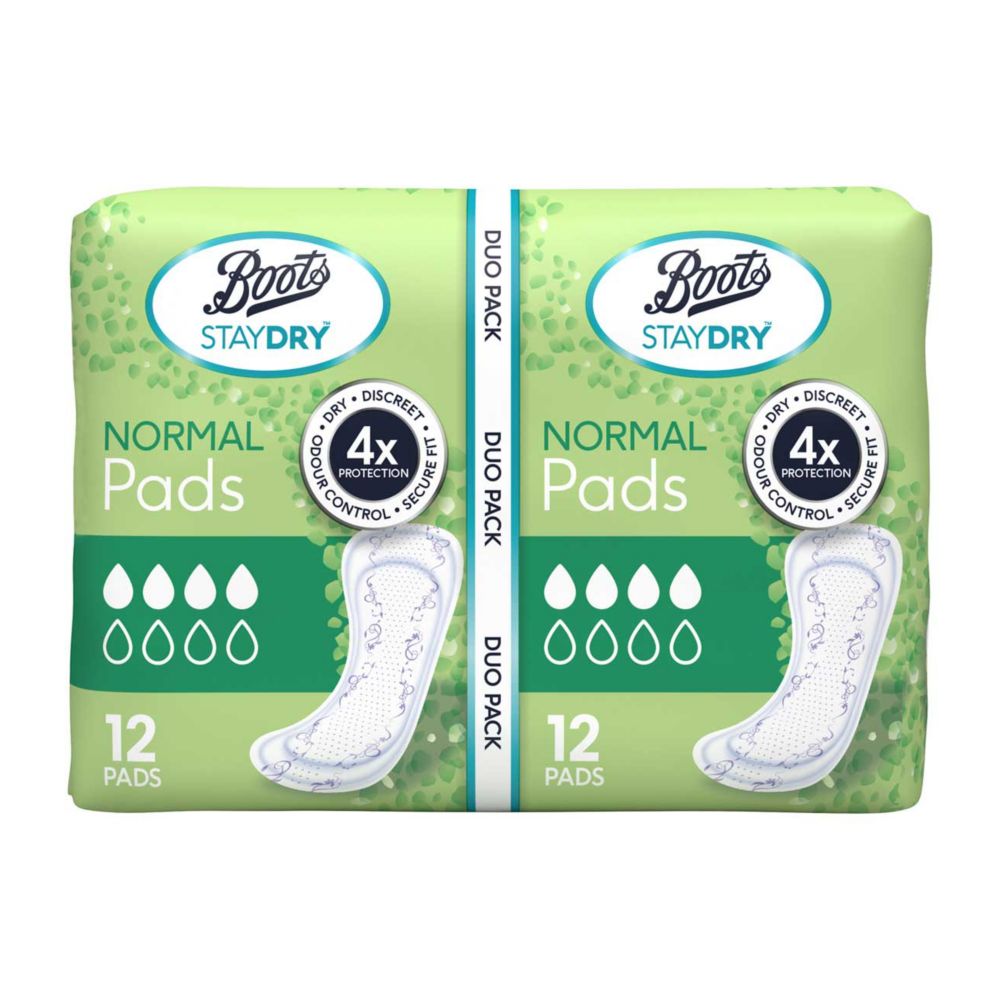 Boots Staydry Normal Pads Duo Pack