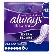 Always Discreet Incontinence Pads Plus Women Ultimate Day x12