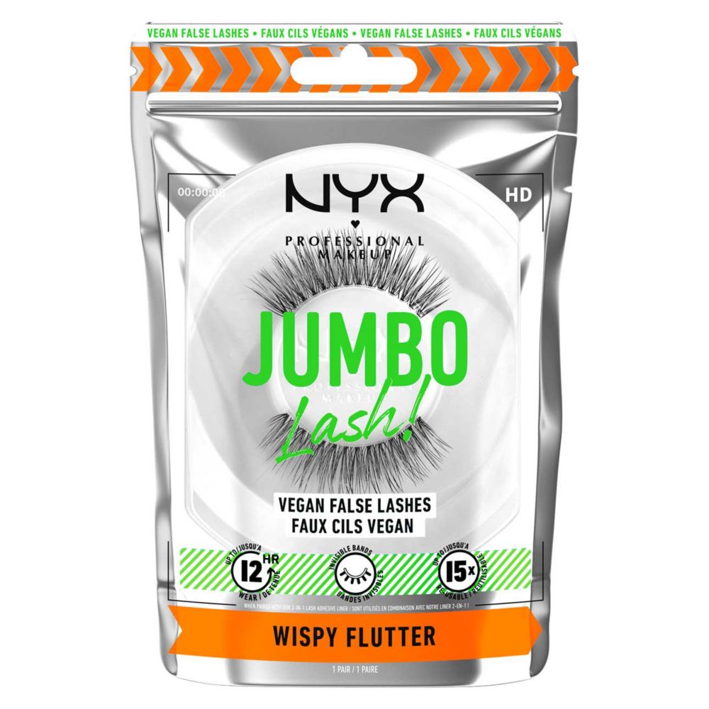 Jumbo Lash Vegan False Lashes 4 Wispy Flutter
