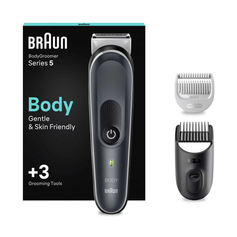 Braun Body Groomer Series 5 5350, Body Groomer For Men, Gentle Full-Body Manscaping