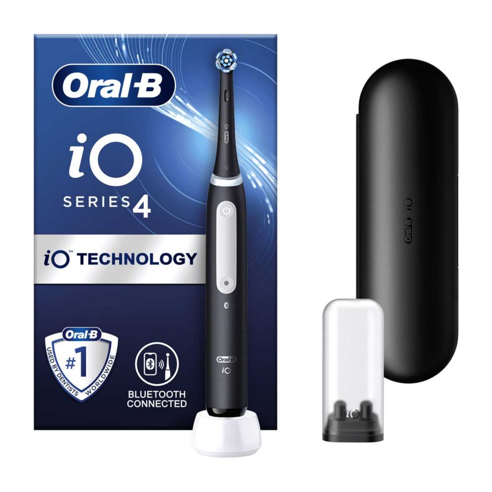Oral-B iO4 Electric Toothbrush - Black (+Travel Case)