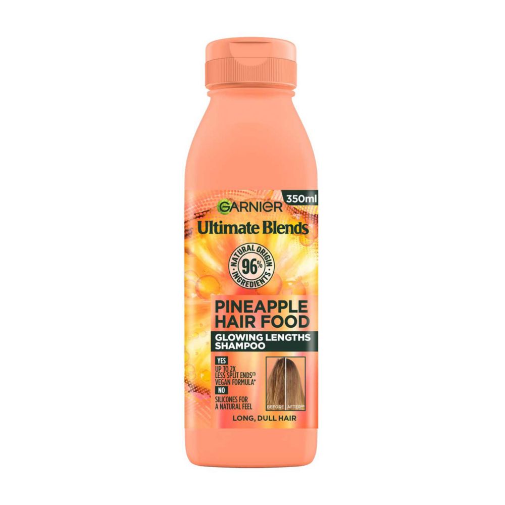 Garnier Ultimate Blends Glowing Lengths Pineapple & Amla Hair Food Shampoo for Long Dull Hair 350ml