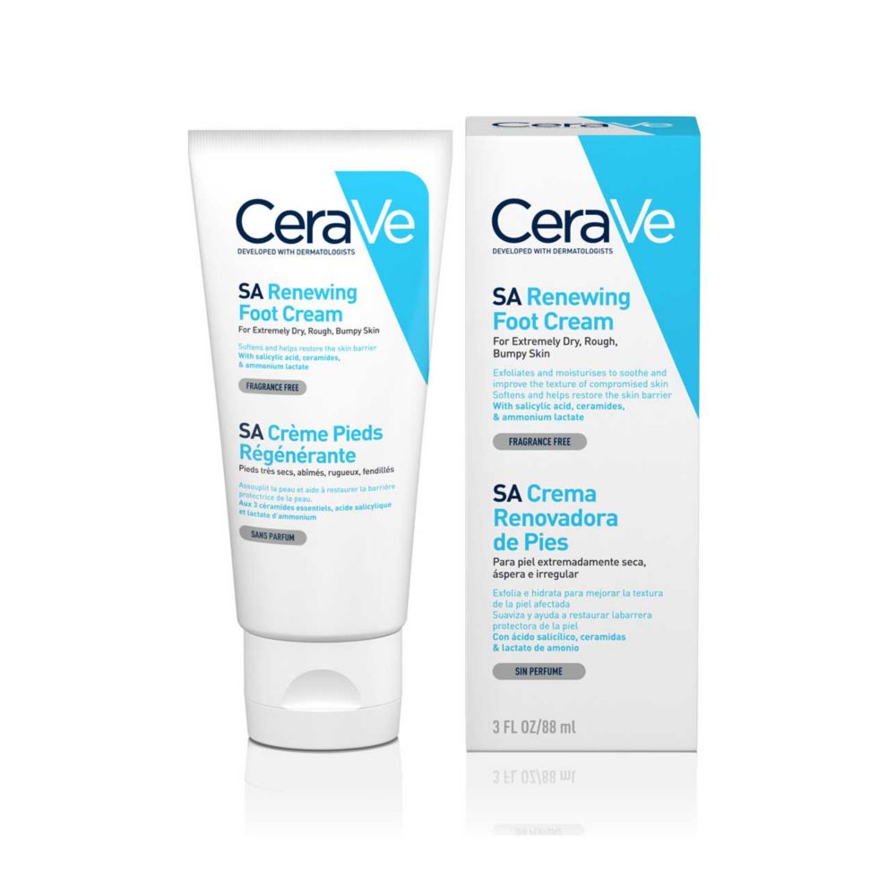 CeraVe SA Renewing Foot Cream with Salicylic Acid for Extremely Dry Rough & Bumpy Skin 88ml