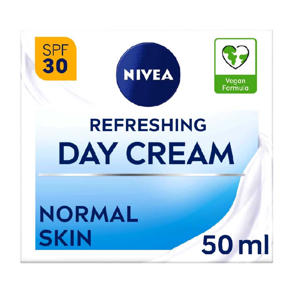 NIVEA Refreshing Day Cream 24h Moisture with Vitamin E for Normal Skin SPF30 50ml