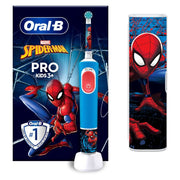 Oral-B Pro Kids Electric Toothbrush, 1 Handle Featuring Marvel Spider-Man, 1 Toothbrush Head, 1 Travel Case