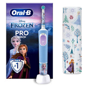 Oral-B Pro Kids Electric Toothbrush, 1 Handle Featuring Frozen, 1 Toothbrush Head, 1 Travel Case