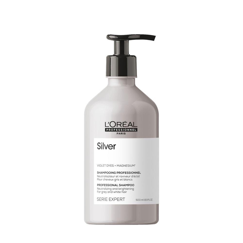 L’Oréal Professionnel Serie Expert Silver Shampoo For Neutralising and Brightening Hair 500ml