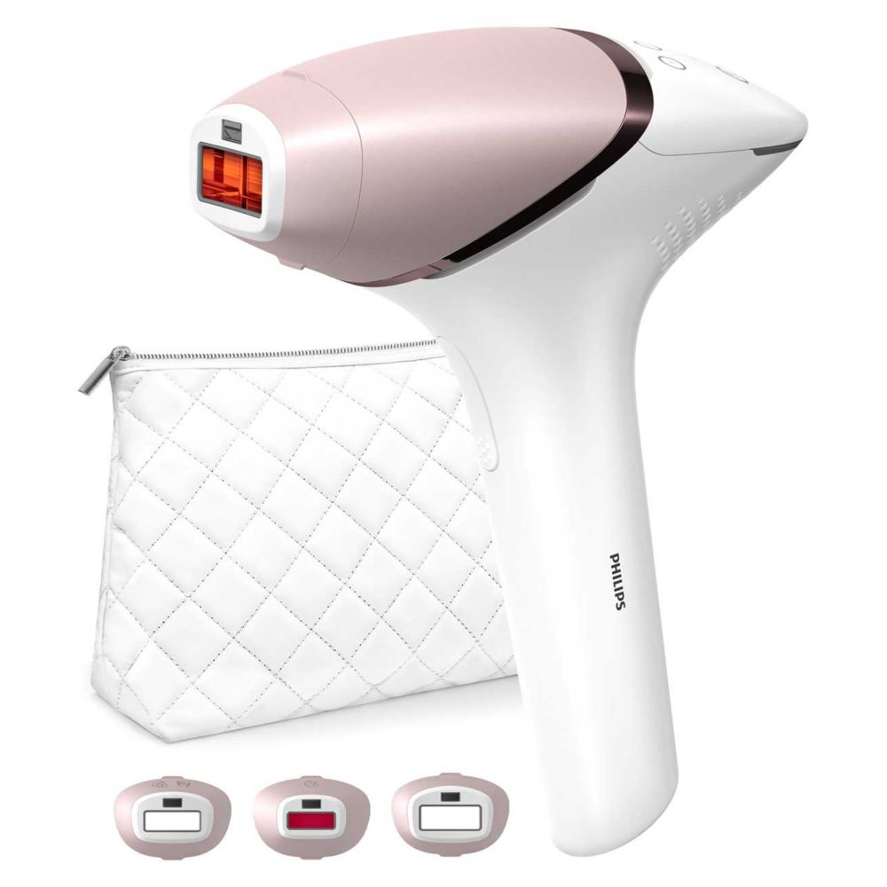 Philips Lumea 9000 Series, IPL Hair Removal Device, 3 Attachments for Body, Face & Precision Areas, Corded & Cordless, BRI955/01