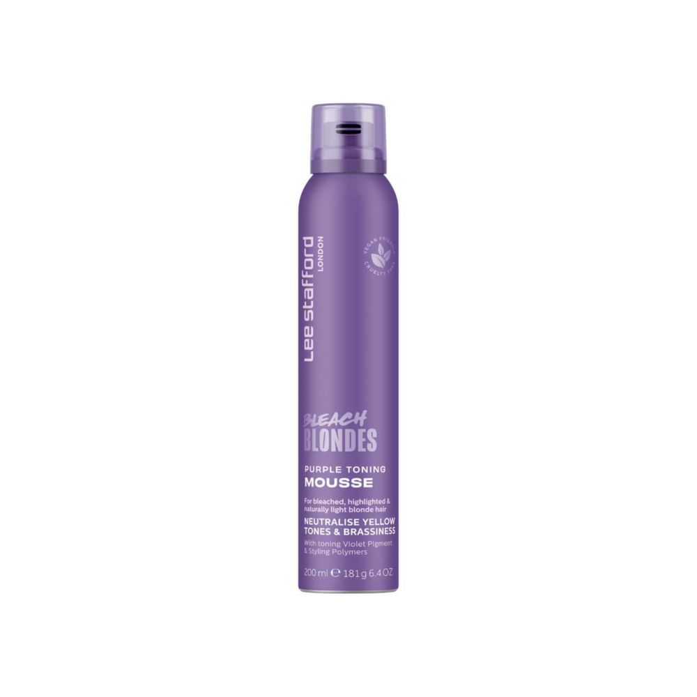 Lee Stafford Bleach Blondes Purple Toning Toning Mousse 200ml