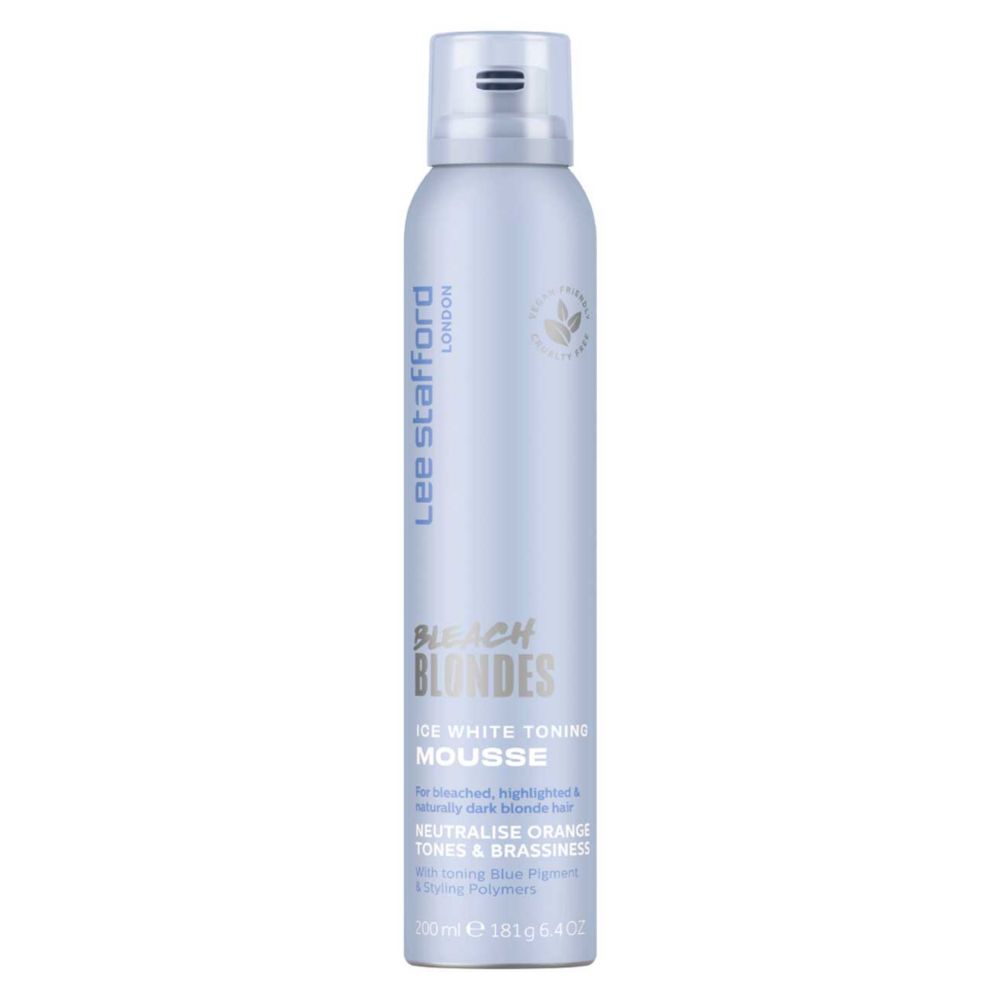 Lee Stafford Bleach Blondes Ice White Toning Mousse 200ml