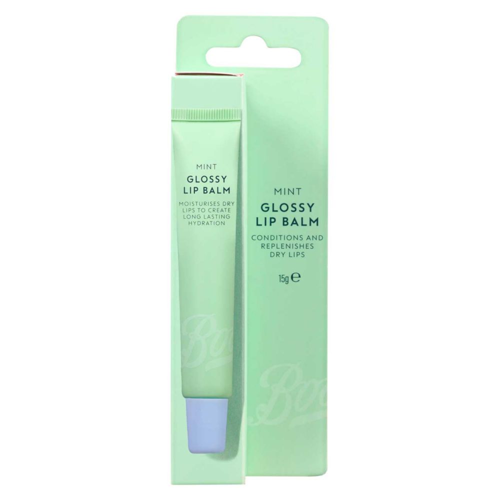 Boots Glossy Lip Balm Mint 15ml