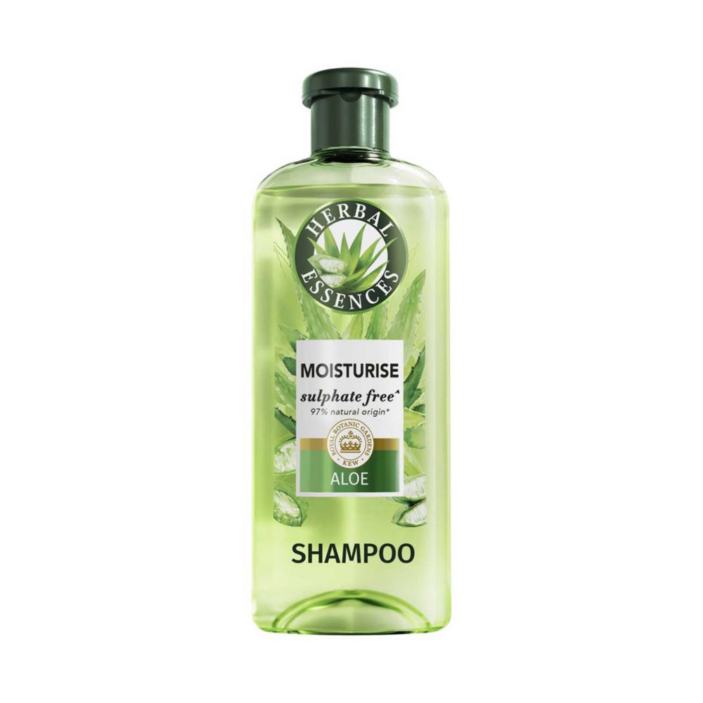Herbal Essences Aloe Moisturise Shampoo 350ml to Hydrate and Nourish Very Dry Hair