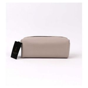 Bag of Ethics Long Slim Cosmetic Brush Bag Greige