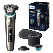 Philips Shaver 9000 Series Wet & Dry Electric Shaver with SkinIQ technology, Quick Clean Pod and Travel case - S9983/55
