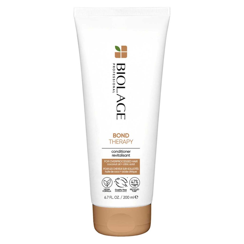 Biolage Professional Bond Therapy Vegan Conditioner With Citric Acid & Coconut Oil For Damaged Hair, 200ml