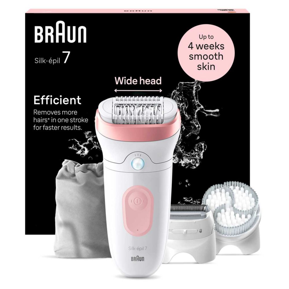 Braun Silk-épil 7, Epilator For Easy Hair Removal, Lasting Smooth Skin, 7-060