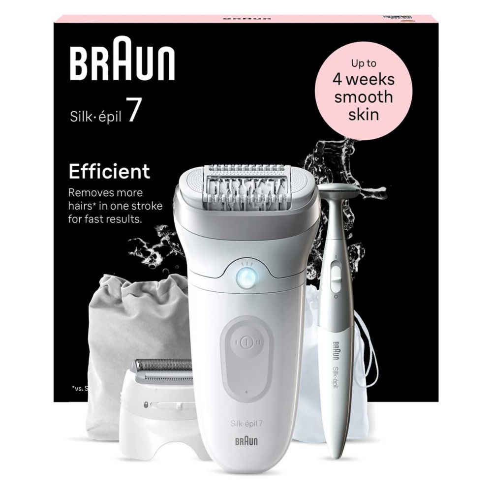 Braun Silk-épil 7, Epilator For Easy Hair Removal, Lasting Smooth Skin, 7-241