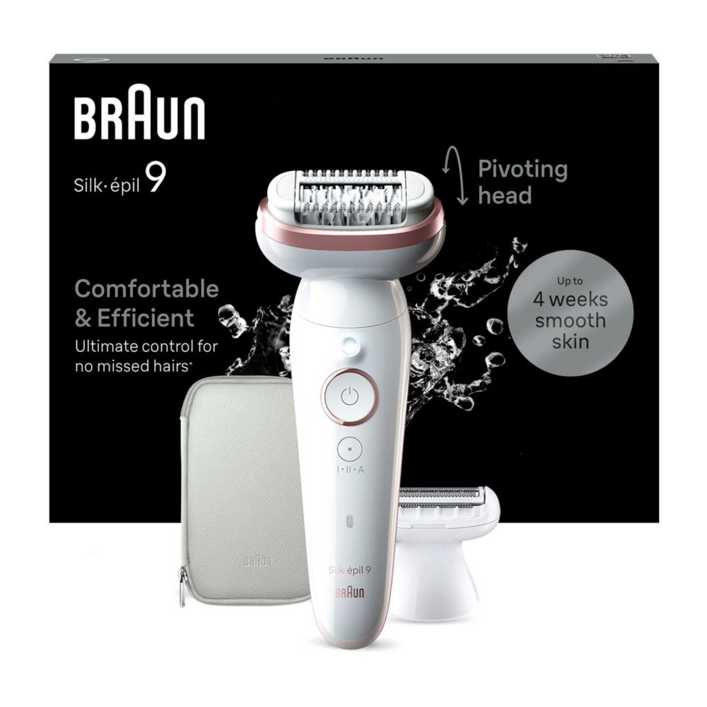 Braun Silk-épil 9, Epilator For Easy Hair Removal, Lasting Smooth Skin, 9-030