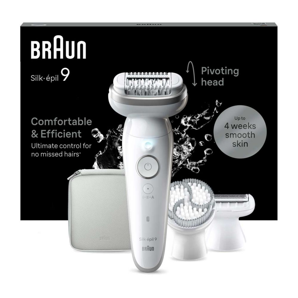 Braun Silk-épil 9, Epilator For Easy Hair Removal, Lasting Smooth Skin, 9-061