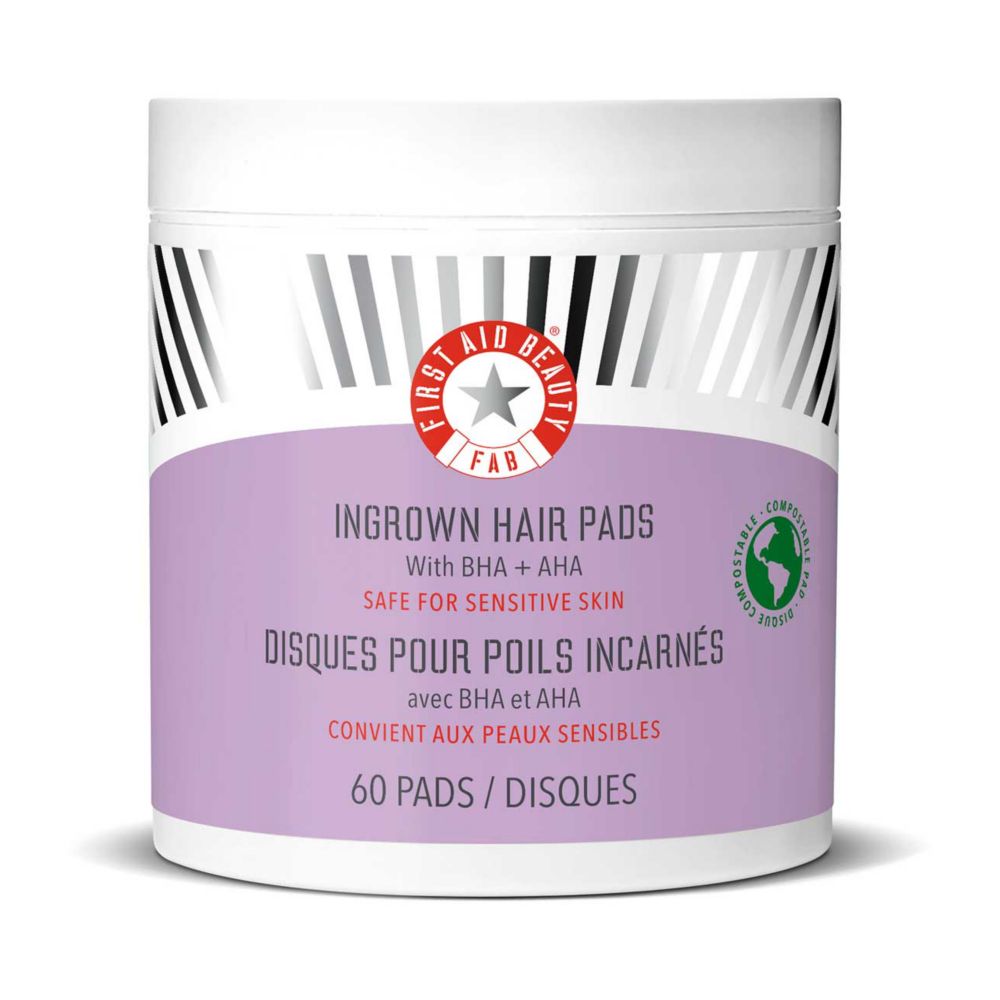 First Aid Beauty Ingrown Hair Pads with BHA&AHA 60 Pads
