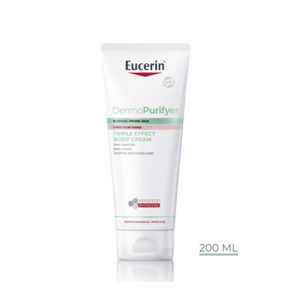 Eucerin DermoPurifyer Triple Effect Body Cream for Post-Acne Marks 200ml