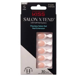 KISS Salon X-Tend Falsenail White Short Almond