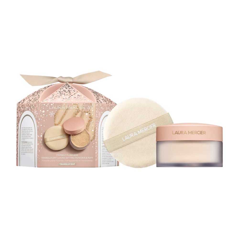 Divinely Flawless Translucent Loose Setting Powder & Velour Puff