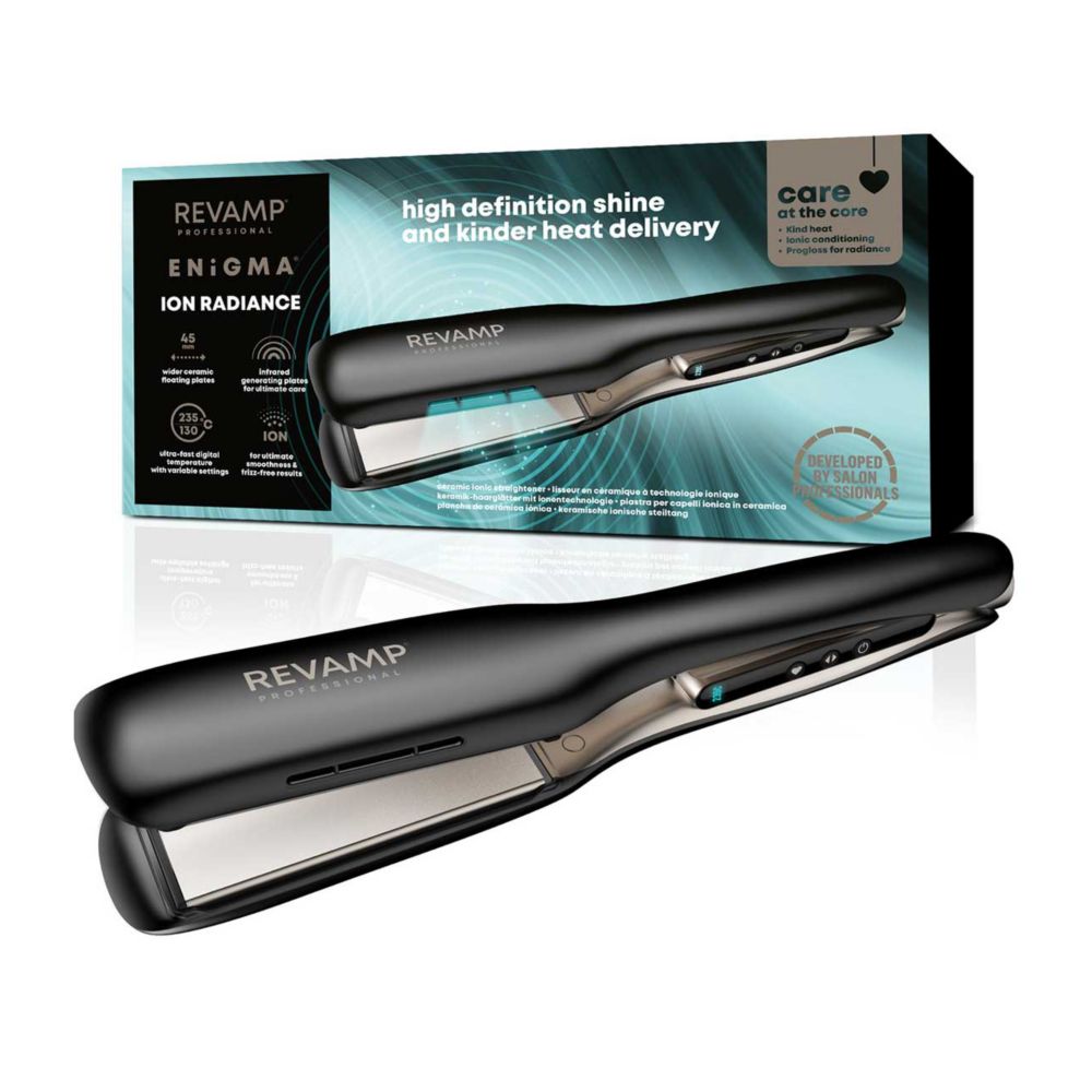 REVAMP Enigma Wide Ionic Radiance Ceramic Hair Straightener