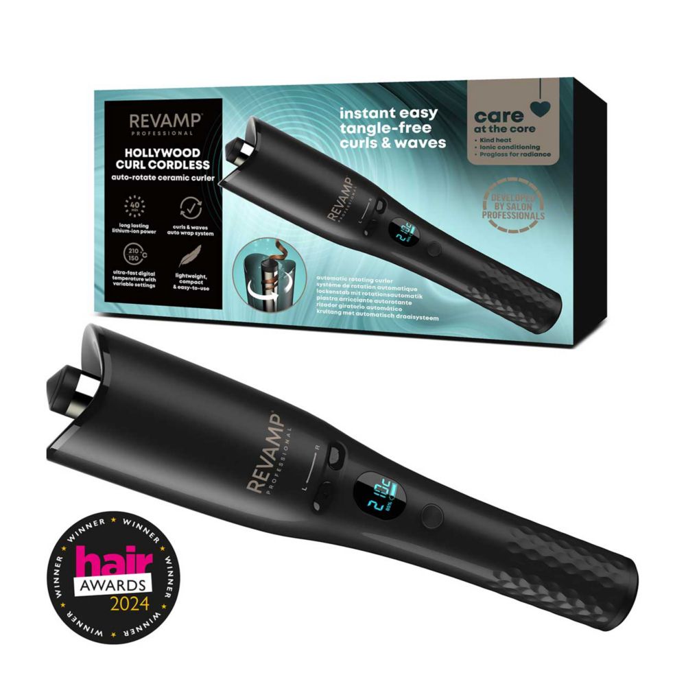 REVAMP Hollywood Curl Cordless Auto-Rotate Curler