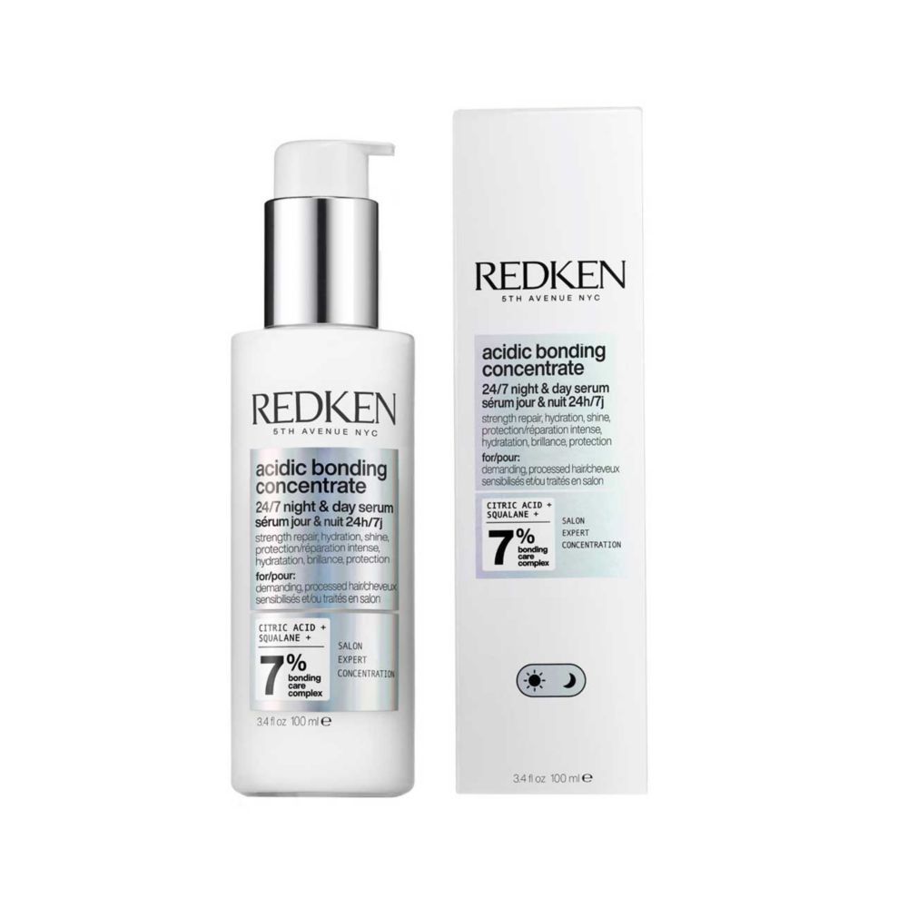 Redken Acidic Bonding Concentrate 24/7 Night and Day Hair Serum, Bond Repair for Damaged Hair 100ml