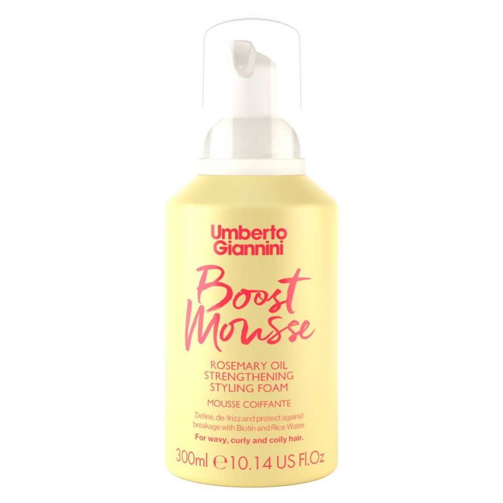 Umberto Giannini Boost Mousse Rosemary Oil Strengthening Styling Foam 290ml