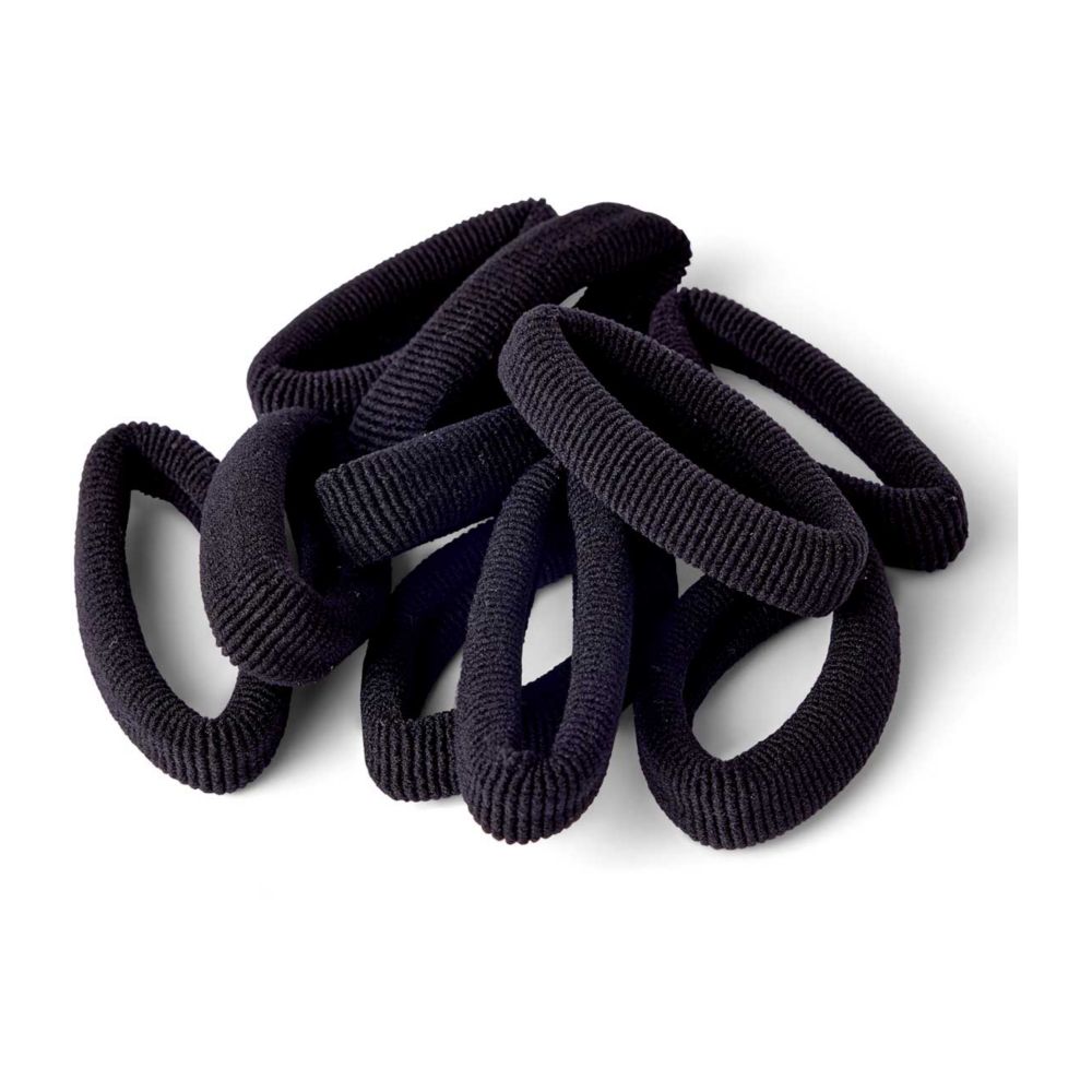 Boots Textured Hair Pony Bands Black 10s