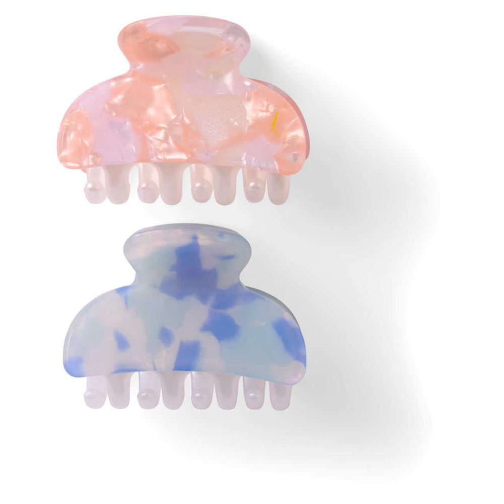 Boots Jaw Clips Pink & Blue