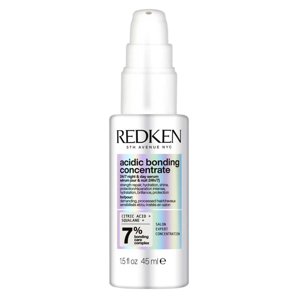 Redken Acidic Bonding Concentrate 24/7 Night and Day Hair Serum, Bond Repair for Damaged Hair 45ml