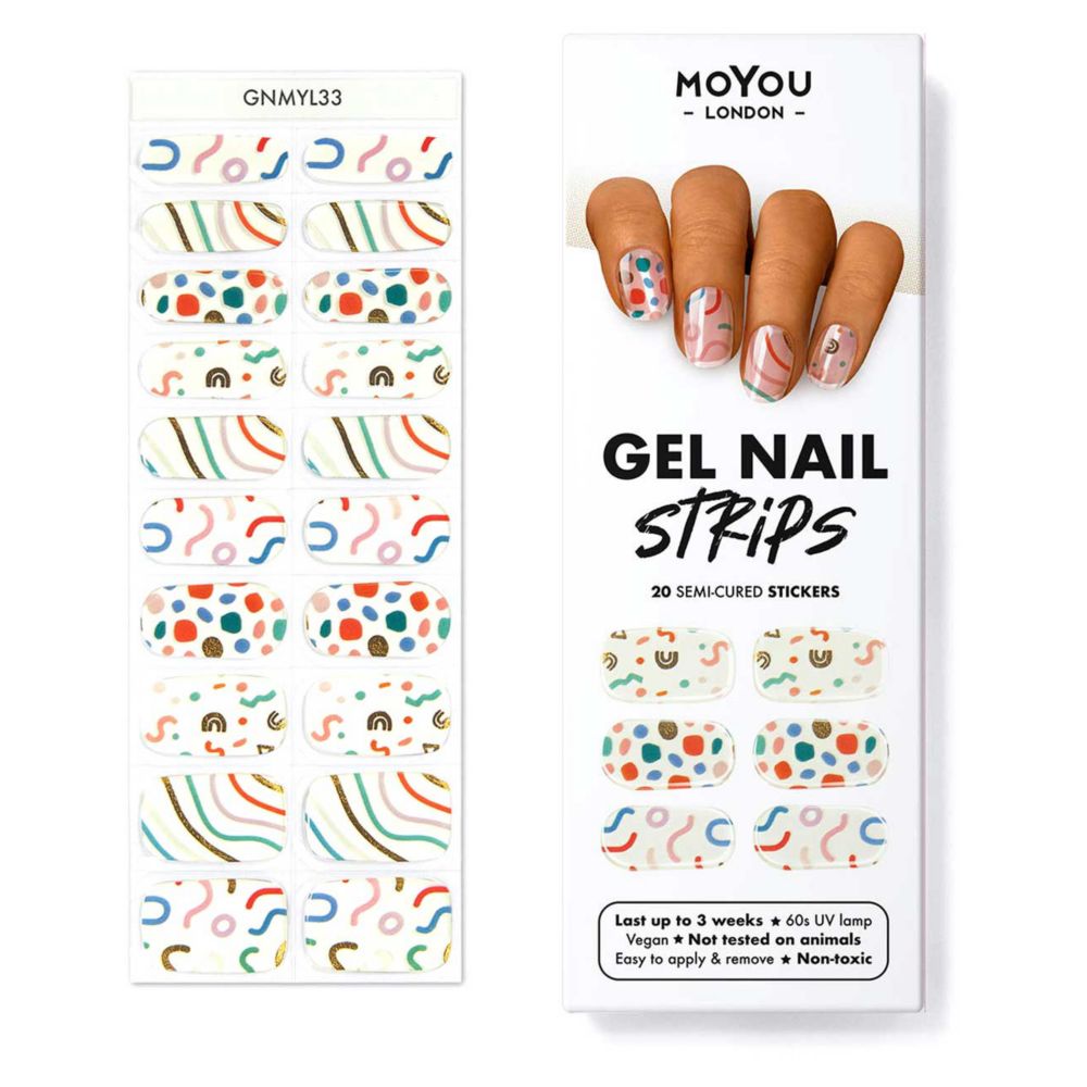 MoYou London Gel Nail Strip Confetti Dip