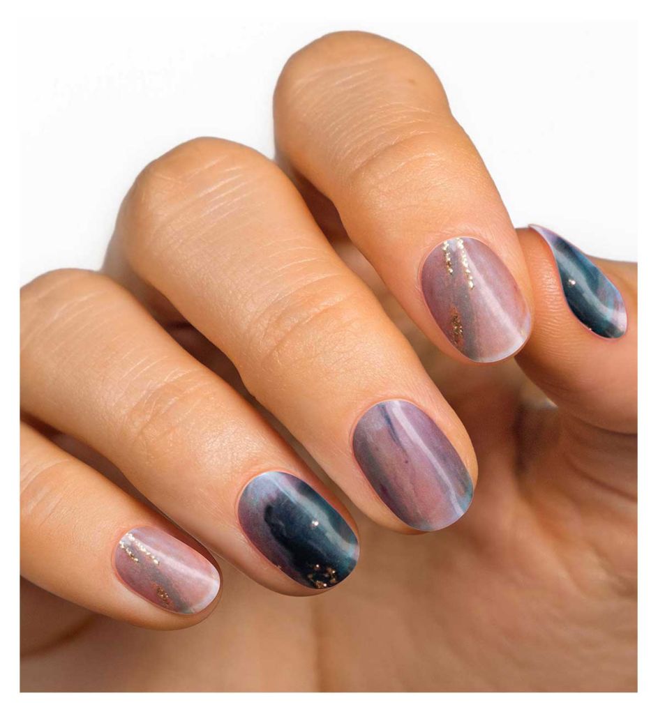 Gel Nail Strip Marble Cake