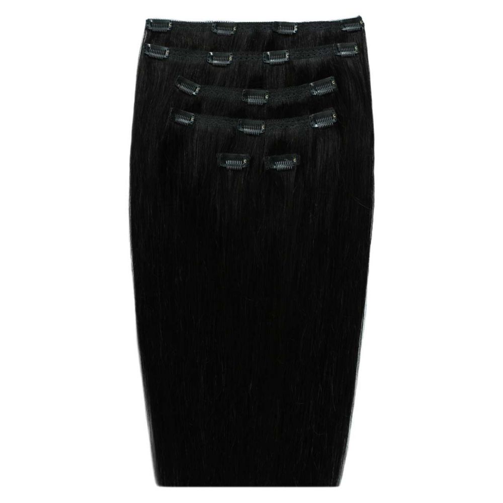 Beauty Works Double Hair Set Hair Extension 18 Inch Jet Set Black