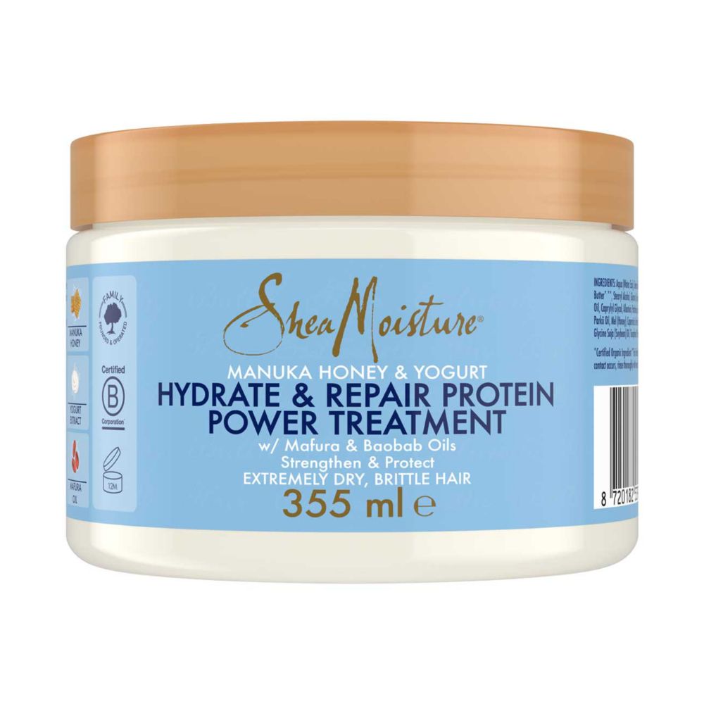SheaMoisture Manuka Honey & Yogurt Hydrate + Repair power protein treatment 355ml